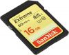 Карта памяти SecureDigital Card 16Gb Sandisk Extreme, Class 10 (SDSDXN-016G-G46), Rtl