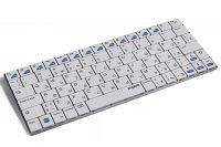 Беспровод. клавиатура Rapoo E9050 White, тонкая, с основой из нержавеющей стали, 2.4ГГц, белый, Rtl 