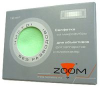 Салфетка чистящая Konoos Zoom, для оптики, микрофибра 