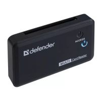 Кардридер внешний Defender OPTIMUS, USB 2.0, кабель miniUSB 1 м, черный купить в Климовске Подольске Москве в интернет-магазине КОМПЬЮТЕР+ | cmplus.ru