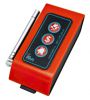 Кнопка вызова официанта iBells-307 (оранжевый), трехкнопочная (вызов, счет, отмена), индикация вызова, 433 МГц (до 150 м), внешняя антенна, питание от батарейки 1х23А (входит в комплект), 60x60х18 мм, пластик