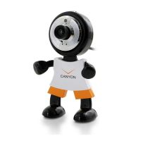 Веб-камера CANYON CNR-WCAM113, 1.3 Mpx CMOS, USB 2.0, черн.-оранж.-белая