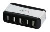 Концентратор USB 2.0 HUB JetA Sehu (JA-UH4), 7 портов, внеш. питание, Retail