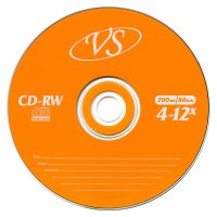 Диск CD-RW VS 700Mb 4x-12х, 1 шт. купить в Климовске Подольске Москве в интернет-магазине КОМПЬЮТЕР+ | cmplus.ru