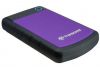Внешний HDD 2.5" Transcend StoreJet 1Tb (TS1TSJ25H3P), USB 3.0, порезин. корпус, фиолетовый-черный