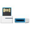 8Gb USB Flash Drive Leef Spark White/Blue (LFSPK-008WBR), USB 2.0, водозащита, белый-синий