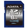Карта памяти SecureDigital Card 8Gb SDHC ADATA Premier (ASDH8GUICL10-R), Class 10, UHS-I