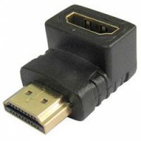 Переходник HDMI Female - HDMI Male, угол 90 град, золотые контакты (05074)
