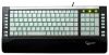 Клавиатура Gembird KB-9630SB-R, подсветка, 15 доп.клавиш , серебр.-чёрная, USB+PS/2