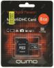 Карта памяти microSD 8Гб QUMO QM8GMICSDHC10, class 10, адаптер SD